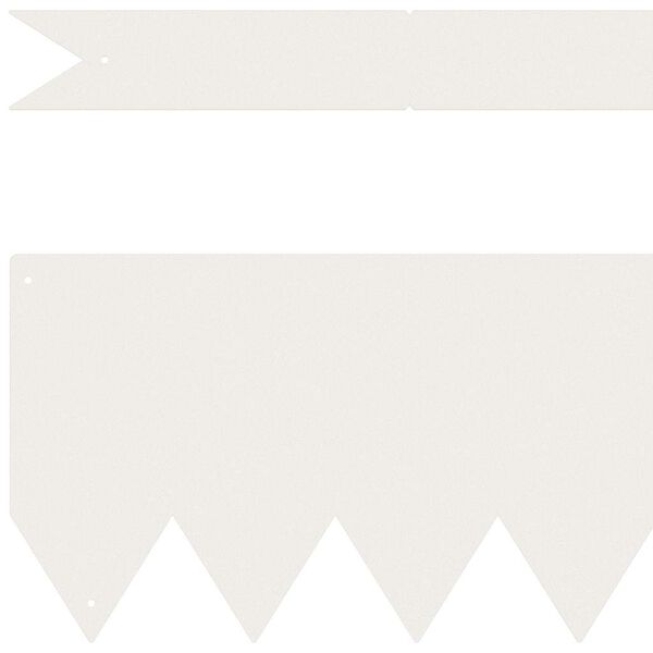 vidaXL Bordure de Pelouse 10 pcs Blanc 100 x 0.05 x 20 cm