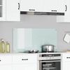 vidaXL Protection de cuisine Blanc 110 x 50 cm verre tremp&eacute;