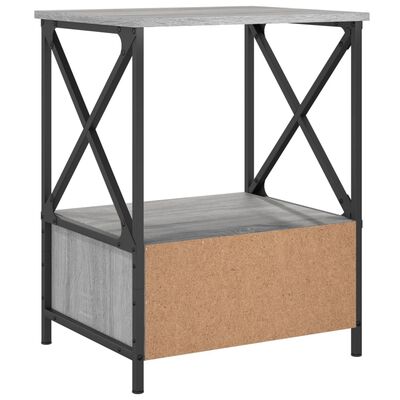 vidaXL Tables de chevet 2 pcs sonoma gris 50x41x65 cm bois ingénierie