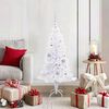vidaXL Sapin de Noël artificiel avec 150 LED Blanc 120 cm PVC et Acier