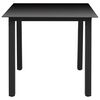 vidaXL Ensemble &agrave; manger de jardin 5 pcs Aluminium Noir