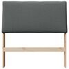 vidaXL T&ecirc;te de lit capitonn&eacute;e Gris fonc&eacute; 90 cm Pin massif