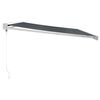 vidaXL Auvent r&eacute;tractable anthracite 4x3 m tissu et aluminium