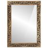 vidaXL Miroir de bain 50x70x2,5 cm bois de manguier massif et verre