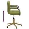 vidaXL Chaises pivotantes &agrave; manger lot de 4 vert clair velours