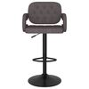 vidaXL Tabourets de bar lot de 2 taupe tissu