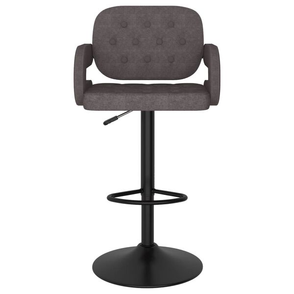 vidaXL Tabourets de bar lot de 2 taupe tissu