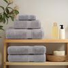 vidaXL Serviettes de douche de qualit&eacute; sup&eacute;rieure SOLUND 10 pcs gris