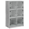 vidaXL Buffet haut avec portes gris sonoma 68x37x109cm bois ing&eacute;nierie