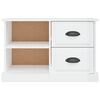 vidaXL Meuble TV blanc brillant 73x35,5x47,5 cm bois d'ing&eacute;nierie