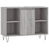 vidaXL Ensemble de meubles de salle de bain 3 pcs Sonoma gris