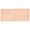 vidaXL Dessus de table 140x60x(2-4) cm bois de ch&ecirc;ne massif non trait&eacute;