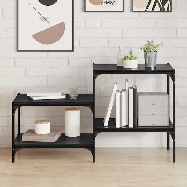 vidaXL &Eacute;tag&egrave;re &agrave; livres 4 pcs Noir 60 x 40 x 1,5 cm Bois d'ing&eacute;nierie