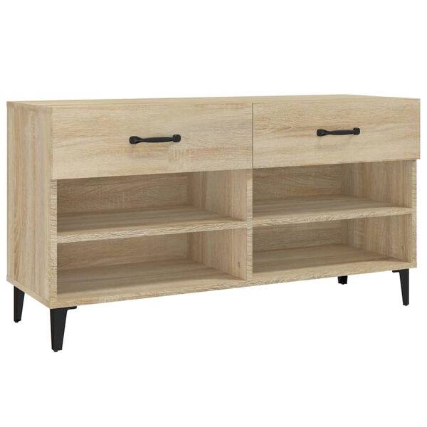 vidaXL Armoire &agrave; chaussures Ch&ecirc;ne sonoma 102x35x55cm Bois d'ing&eacute;nierie