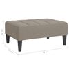 vidaXL Repose-pied Gris clair 78x56x32 cm Velours