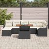 vidaXL Ensemble de canap&eacute; de jardin avec coussin 8 pcs Noir et cr&egrave;me