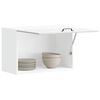 vidaXL Armoire murale de cuisine Lucca blanc bois d'ing&eacute;nierie