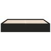 vidaXL Cadre de lit sans matelas noir 180x200 cm