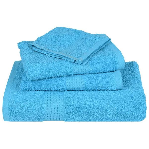 vidaXL Ensemble de serviettes 8 pcs FROGN turquoise 100% coton