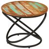 vidaXL Table basse Ø50x40 cm bois de récupération massif et acier