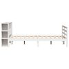 vidaXL Lit bibliothèque sans matelas blanc 140x190 cm bois pin massif