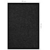 vidaXL Paillasson ray&eacute; Anthracite 80x120 cm