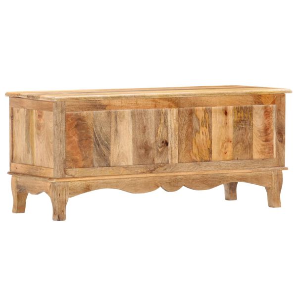 vidaXL Bo&icirc;te de rangement 100x38x45 cm Bois de manguier solide