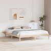 vidaXL Cadre de lit Naturel 200 x 200 cm Pin massif