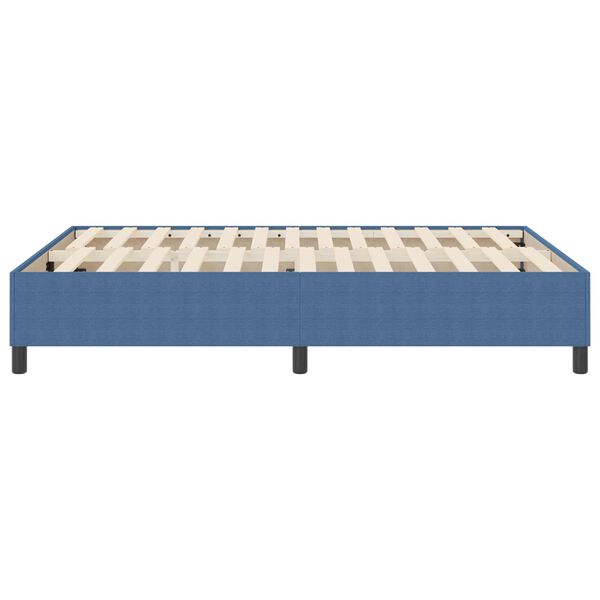 vidaXL Cadre de lit plateforme Bleu 140 x 200 cm tissu