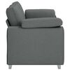 vidaXL Canap&eacute; 140cm Gris fonc&eacute; tissu