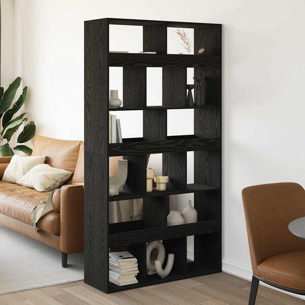vidaXL Biblioth&egrave;que 2 pcs Ch&ecirc;ne noir 100 x 33 x 93,75 cm