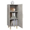 vidaXL Buffet Gris b&eacute;ton 34,5x34x90 cm Bois d'ing&eacute;nierie
