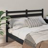 vidaXL T&ecirc;te de lit Noir 186x4x100 cm Bois massif de pin