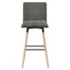 vidaXL Tabouret de bar Gris clair Tissu