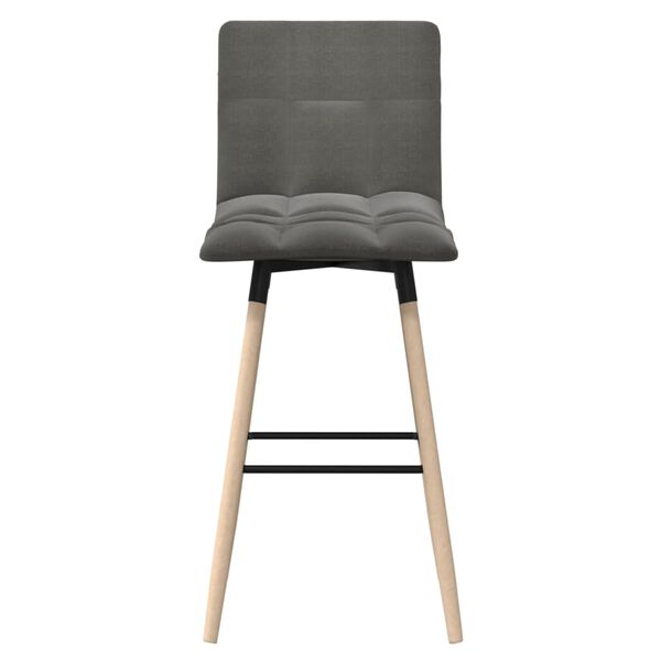 vidaXL Tabouret de bar Gris clair Tissu