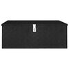 vidaXL Bo&icirc;te de rangement Noir 100x55x37 cm Aluminium