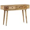 vidaXL Table console 118x30x77 cm Bois de manguier massif