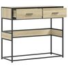 vidaXL Table console ch&ecirc;ne sonoma 90x35x80 cm bois d'ing&eacute;nierie