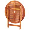 vidaXL Ensemble &agrave; manger d'ext&eacute;rieur pliable 5 pcs Bois d'eucalyptus