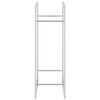 vidaXL Portant de bois de chauffage 80x28x86 cm acier inoxydable