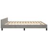 vidaXL Cadre de lit sans matelas gris clair 160x200 cm velours