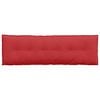 vidaXL Coussin de Dos Rouge 160 x 19 x 50 cm tissu