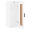 vidaXL Armoire murale blanc 34,5x34x90 cm bois d'ing&eacute;nierie