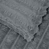 vidaXL Couvertures &agrave; jeter 6 pcs Gris fonc&eacute; 150 x 130 cm Toison