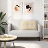 vidaXL Coussin de Dos Cr&egrave;me 80 x 19 x 50 cm tissu