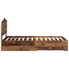vidaXL Cadre de lit Bois ancien 90 x 190 cm Bois d'ing&eacute;nierie