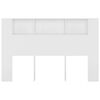 vidaXL Armoire de t&ecirc;te de lit Blanc 160x18,5x104,5 cm