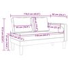 vidaXL Chaise longue avec coussins blanc similicuir