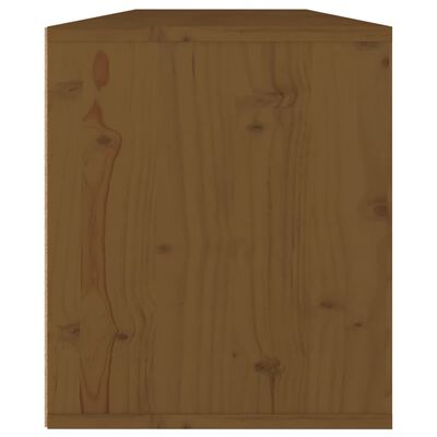 vidaXL Armoires murales 2pcs Marron miel 60x30x35cm Bois de pin massif