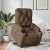 vidaXL Fauteuil inclinable &eacute;lectrique marron tissu